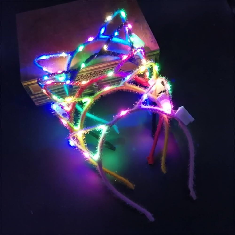 REQO LED cat ears headband assembly demonstrates adjustable comfort for all-day wear