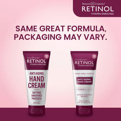Retinol Anti-Aging Hand Cream nails and cuticles conditioning close-up.
