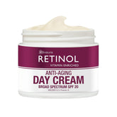 Retinol LIVAURA Day Cream bottle on a vanity for daytime skin hydration