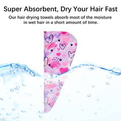 RETON hair towel wrap with button closure securing wrap while you multitask