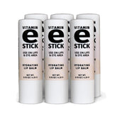 Reviva Labs Vitamin E Stick packaging closeup for on-the-go lip hydration.