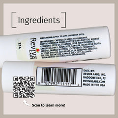 Reviva Labs Vitamin E Stick texture closeup showing lightweight formula.
