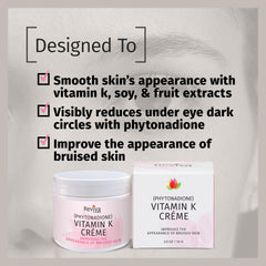 Reviva Labs Vitamin K Creme fruit extracts closeup evokes hydrated radiance