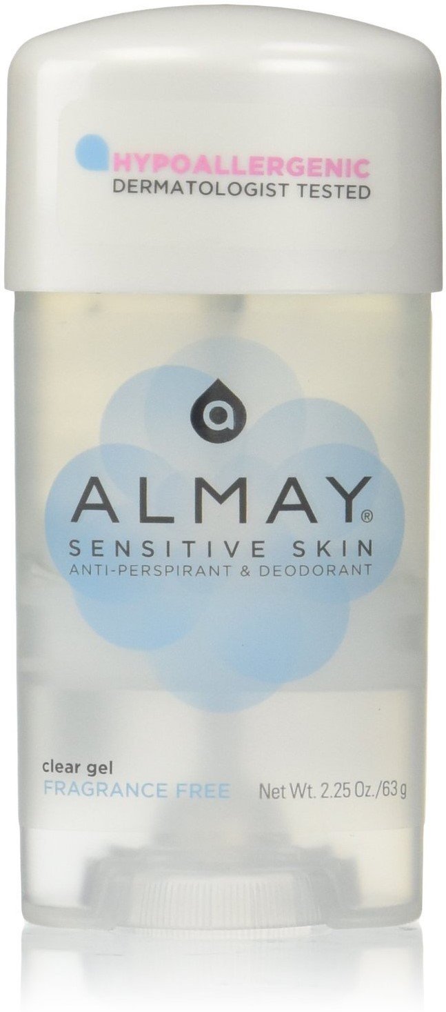 REVLON Almay clear-gel-deodorant for sensitive skin offers fragrance-free, all-day protection.