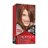 Revlon Colorsilk 51 Light Brown box front signals shade and at-home color readiness for gray coverage