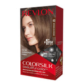 Revlon ColorSilk outer box shows shade 40 for at-home gray coverage