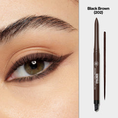 Revlon ColorStay Eyeliner Pencil waterproof swatch highlighting smudge-proof color.