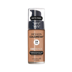 Revlon ColorStay bottle shows oil-free, long-wear finish for all-day confidence.
