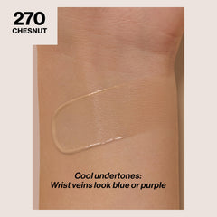 Revlon ColorStay Chestnut 270 shade swatch for accurate complexion matching