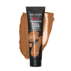 Revlon ColorStay Full Cover matte finish tube delivers long-lasting coverage.