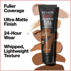 Revlon ColorStay Full Cover mousse texture swirled on skin