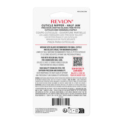 Revlon Half Jaw Cuticle Nipper in case shows portable manicure tool.