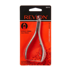 Revlon Half Jaw Cuticle Nipper spring-action design enables clean cuts.