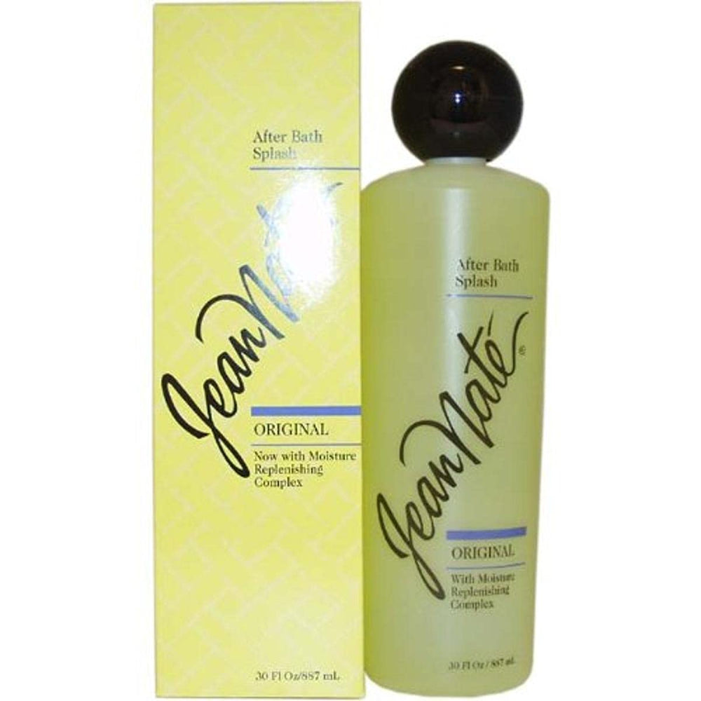 Revlon Jean Nate bottle highlights a classic spicy-floral scent for evening wear.