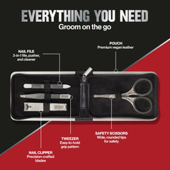 Revlon Men's Series dual-ended nail clipper offers precise cuts.