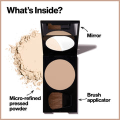 Revlon PhotoReady Blurring Powder translucent 001 demonstrates light diffusion for even tone