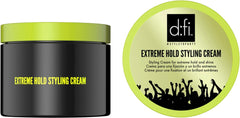 REVLON PROFESSIONAL D:FI Hair Extreme Hold Styling Cream model-hair with defined shape shows hold