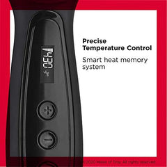 Revlon brush root-to-tip contact demonstrates fast straight styling