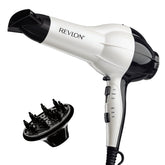Revlon Shine Booster Hair Dryer front view highlights sleek design and salon-ready shine potential.