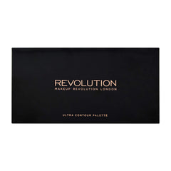 Revolution Beauty London Ultra Contour Palette closeup showing contour shades for sculpted cheekbones