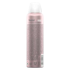 Rexona Clinical aerosol classic dispense action demonstrates quick even coverage for a dry feel underarms