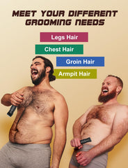 REYOLL interchangeable heads trimmer for versatile beard and body grooming.