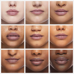 Rhode Watermelon Slice Lip Treatment applied for a plump, moisturized lip look.