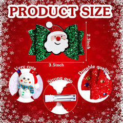 Riceshoot Christmas bow clip tree design brightens holiday outfits and accessories