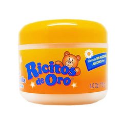 Ricitos de Oro Chamomile Styling Gel closeup highlights natural tone maintenance