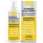 Rida Hair Psoriasis Scalp Spray bottle pour provides targeted scalp relief and anti-fungal protection.