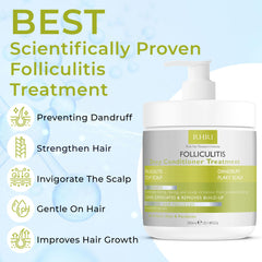 Rida Hair Research Institute scalp relief conditioner jar showing hydrating formula for balanced scalp.
