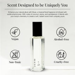 Riddle Oil Muse Roll-On wrist application, easy pulse-point refresh