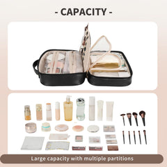 RIGHT AWAY Travel Toiletry Bag large capacity stores full-size toiletries.