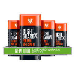 Right Guard Xtreme Defense invisible solid Fresh Blast stick glides on smoothly for day-long protection.