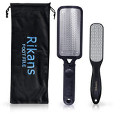 Rikans Colossal Foot File front view shows premium stainless steel for smooth foot prep