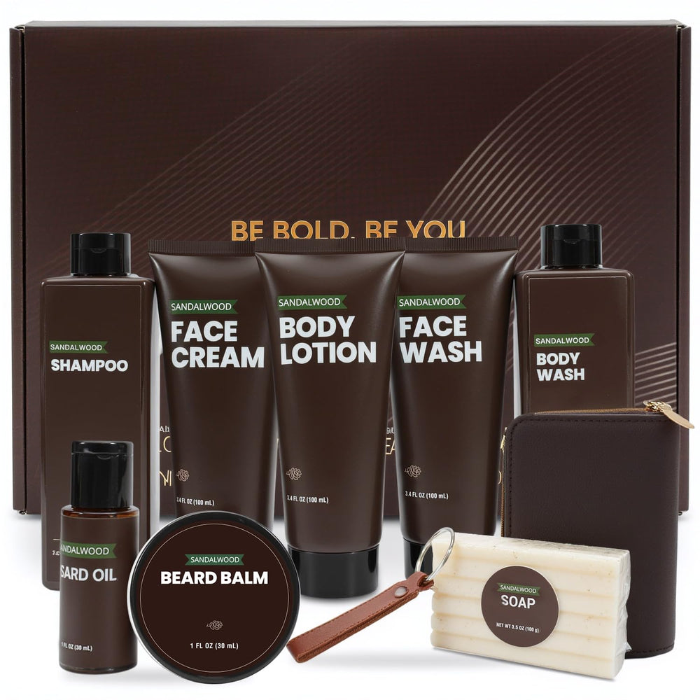 Rinse & Robust gift-set-box ready for gifting with a complete men's grooming collection