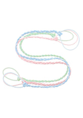 Rip Tie tropical soft hair tie 24in securing a tangle-free ponytail for daily wear.