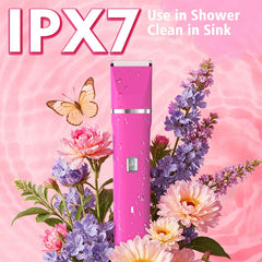 Risina IPX7 waterproof razor in shower and travel use.