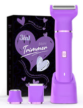 Risina electric shaver for women rose purple with 3-in-1 heads for versatile grooming