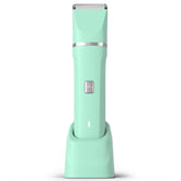 Risina pubic trimmer ceramic blade close-up for precise bikini line trimming
