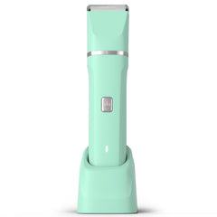 Risina pubic trimmer ceramic blade close-up for precise bikini line trimming