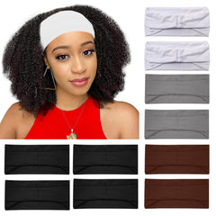 RITOPER black wide elastic headband—soft, moisture-wicking comfort for workouts.
