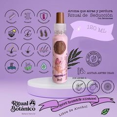 Ritual Botanico Termo Protector bottle shown to shield heat styling.