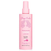 Rizos Curls alcohol-free curl spray bottle showing flexible hold for waves and coils, frizz control.