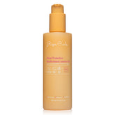 Rizos Curls Multivitamin Leave-In bottle protects hair from heat up to 450°F.