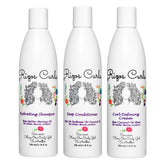 Rizos Curls trio bundle shampoo bottle for hydrated curls and clean wash