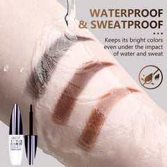 Rliolouo QICIY eyebrow gel application close-up for precise tint.