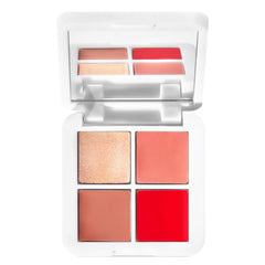 RMS Beauty Lip2Cheek Glow Quad compact shows four shades for versatile daytime color.