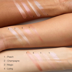 RMS Beauty Luminizer skin glow reveals a healthy radiance.