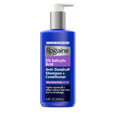 Rogaine front packaging showing 8.4 fl oz bottle and clear product benefit